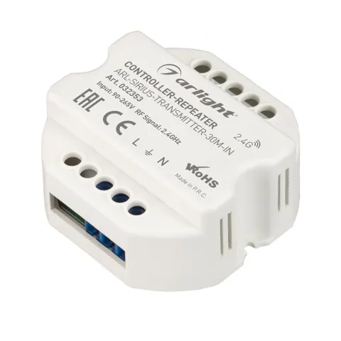Контроллер-усилитель Arlight ARL-SIRIUS-TRANSMITTER-30M-IN (230V, 2.4G)