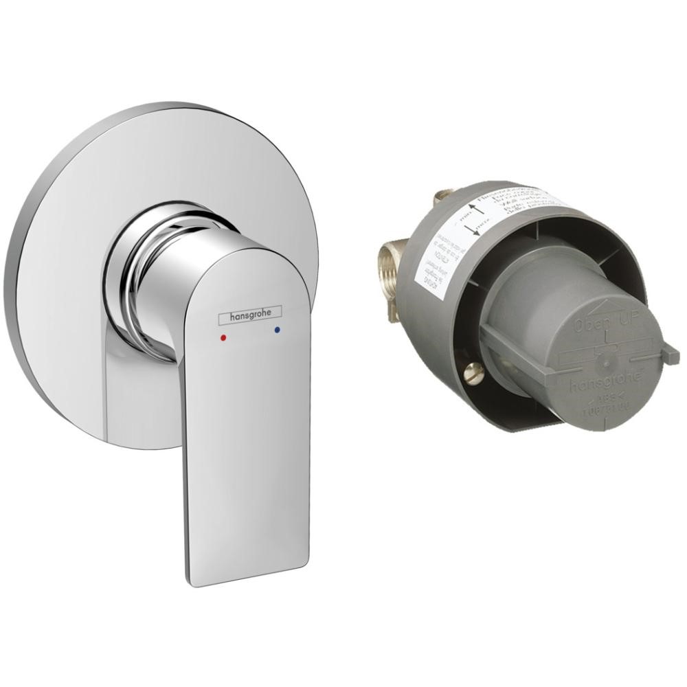 Смеситель для душа Hansgrohe Rebris E, скрытого монтажа, в комплекте со скрытой частью, хром