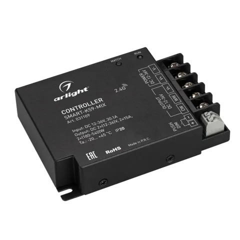 Контроллер Arlight SMART-K59-MIX (12-36V, 2x15A, 2.4G)