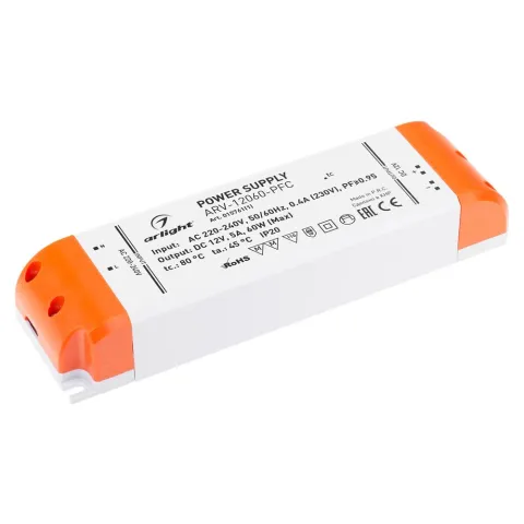 Блок питания Arlight ARV-12060-PFC (12V, 5A, 60W)