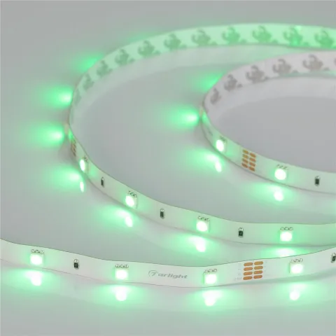 Светодиодная лента Arlight RT-B30-10mm 24V RGB (7.2 W/m, IP20, 5060, 5m)