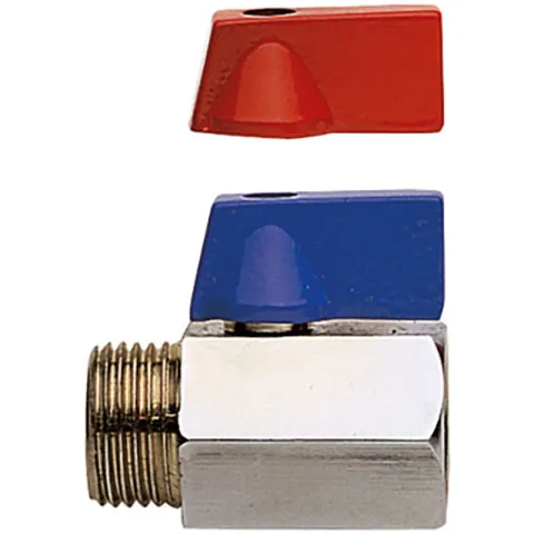 Кран шаровый мини 1/2" внутр/нар Remer 372MF12