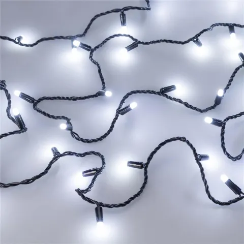 Светодиодная гирлянда Ardecoled ARD-STRING-CLASSIC-1000-BLACK-100LED-MILK-PULSE White (230V, 7W)