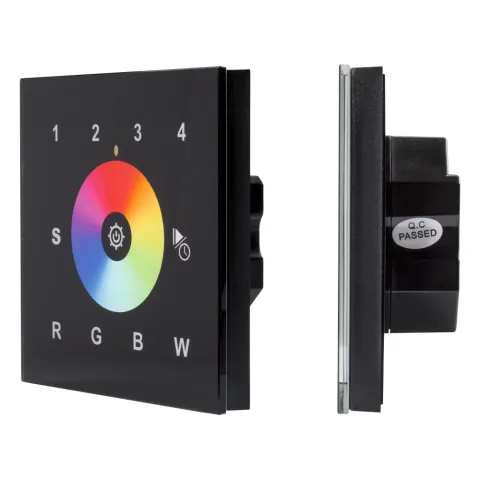 Сенсорная панель Arlight DALI-901-11-4G-RGBW-DT8-IN Black (BUS/230V)