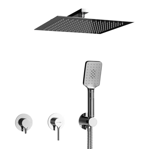 Встраиваемый комплект для душа с верхней насадкой и лей WasserKRAFT Rhein 9951.99DVR2.090.119.444.010.126