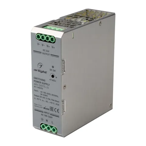 Блок питания Arlight ARV-DRP75-24 (24V, 3.15A, 75W)