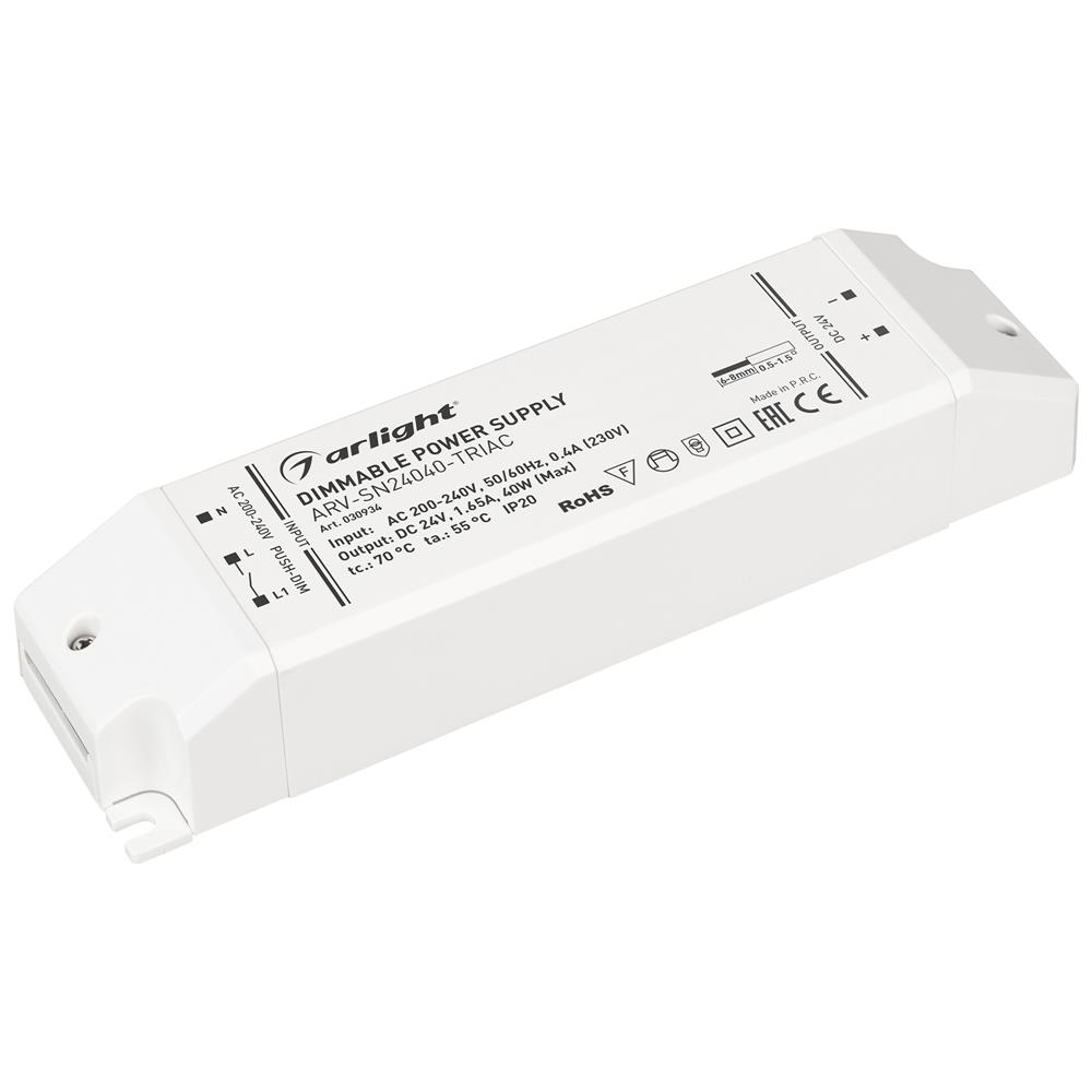 Блок питания Arlight ARV-SN24040-TRIAC (24V, 1.65A, 40W)