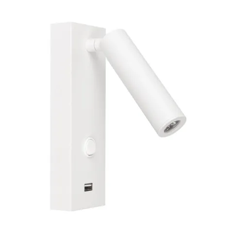 Светильник Arlight SP-BED-CHARGE-S60x125-3W Warm3000 (WH, 20 deg, 230V)