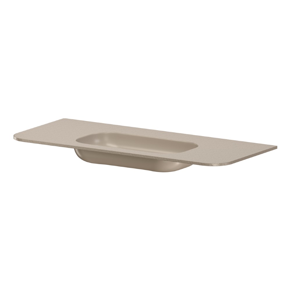 Раковина моноблок ArmadiArt VOI 120см STONE FINISH DAPHNE