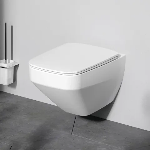 Унитаз подвесной AM.PM FlashClean с сиденьем микролифт, матовый Inspire V2.0, белый матовый