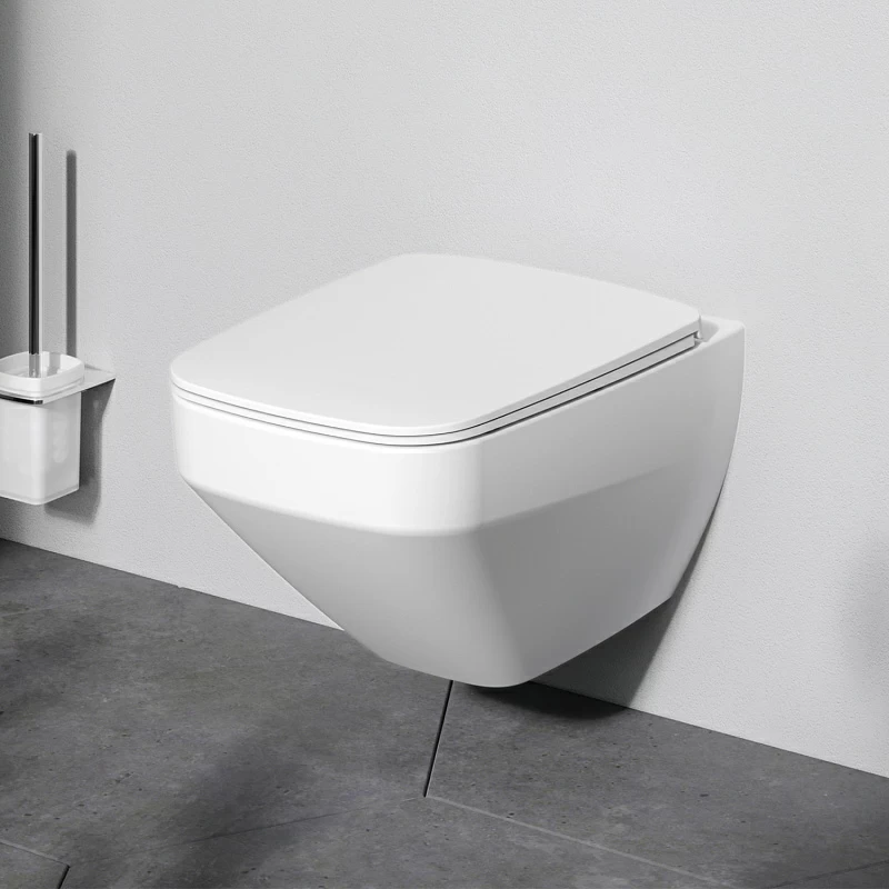 Унитаз подвесной AM.PM FlashClean с сиденьем микролифт, матовый Inspire V2.0, белый матовый