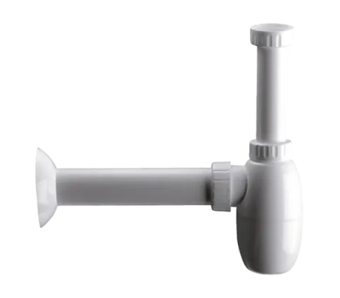 Сифон для раковины, полипропиленовый без выпуска 1 1/4" Remer 970P114, хром