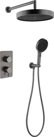 Комплект для душа Boheme Cell, графит
