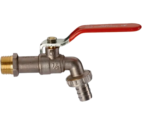 Кран шаровый водоразборный со штуцером под шланг 3/8" Remer 19838, хром