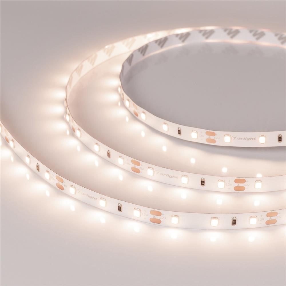 Светодиодная лента Arlight RT-A60-8mm 12V Warm3500 (4.8 W/m, IP20, 2835, 5m)