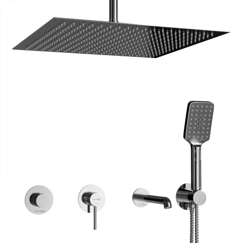 Встраиваемый комплект для ванны с верхней душевой WasserKRAFT Muritz 9851.98DVR3.068.119.444.010.126.443