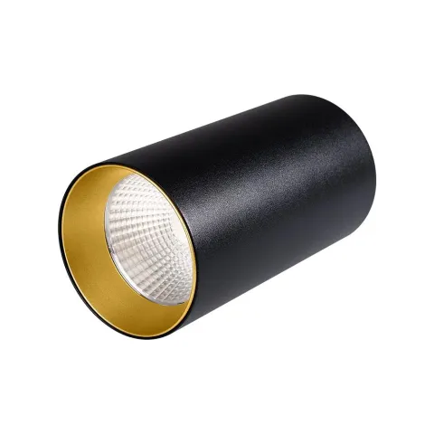 Светильник накладной Arlight SP-POLO-R85-1-15W Day White 40deg (Black, Gold Ring)