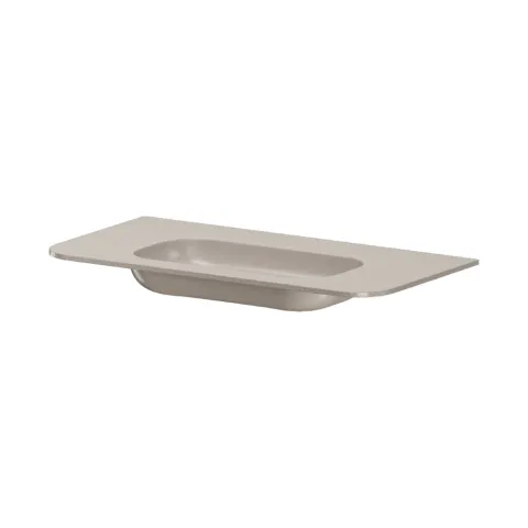 Раковина моноблок ArmadiArt VOI 100см STONE FINISH CASHMERE