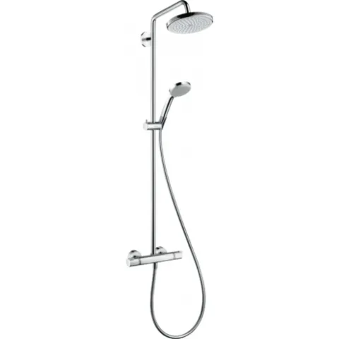 Душевая система Hansgrohe Croma 220 Showerpipe с термостатом, хром