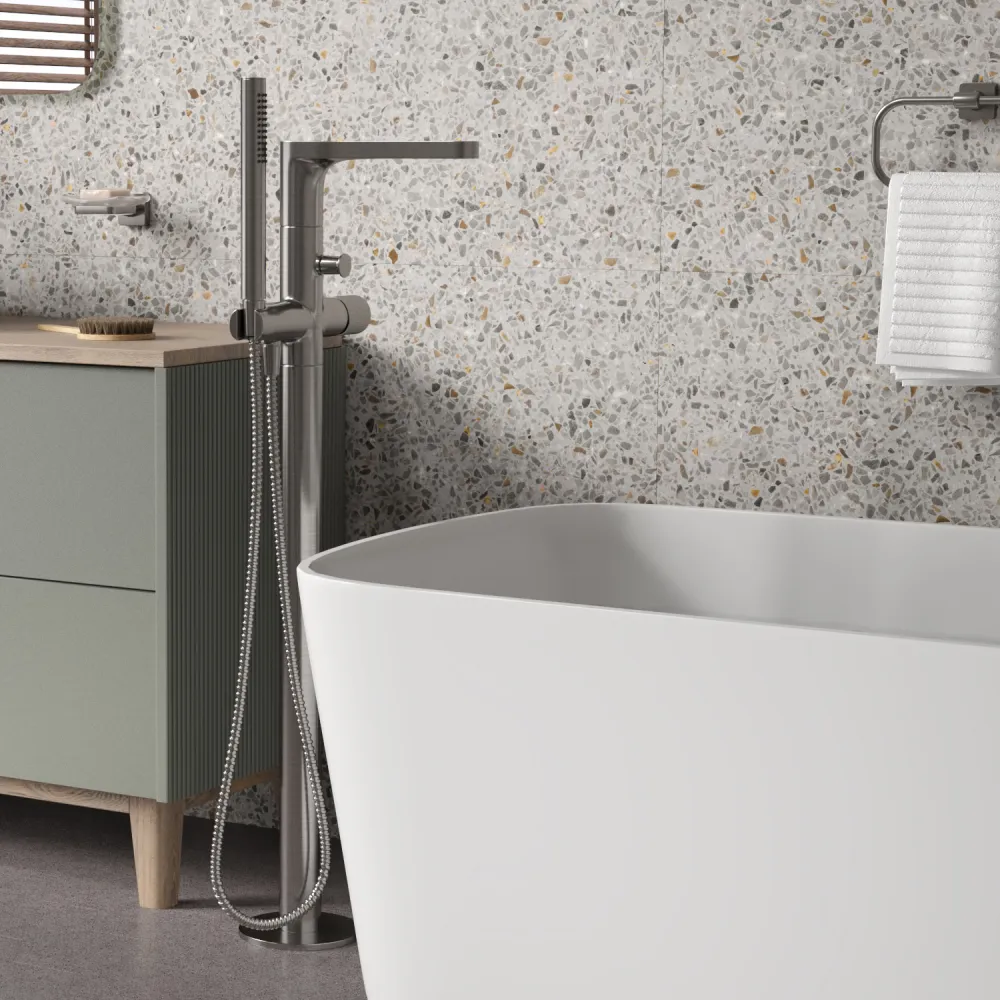 Смеситель напольный для ванны WasserKRAFT Tauber 6421