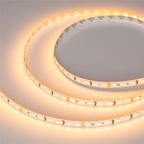 Светодиодная лента Arlight RT-A168-10mm 24V Dim-To-Warm (14.4 W/m, IP20, 2835, 5m)