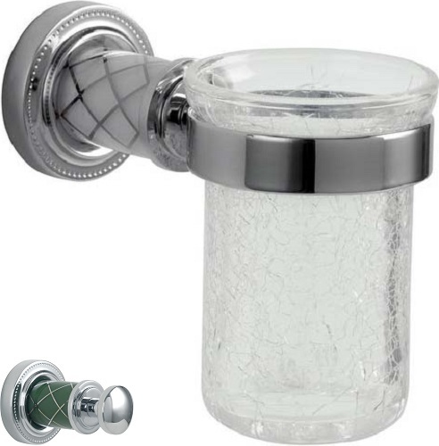 Стакан для зубных щеток Boheme Murano, хром