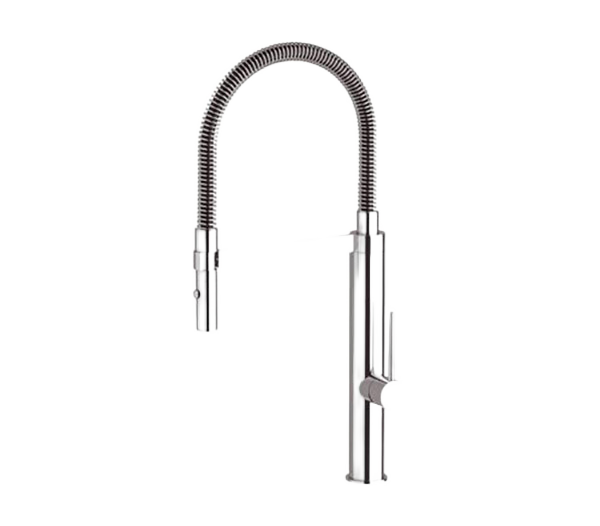 Смеситель для кухни высокий с гибким изливом Remer NK523, хром