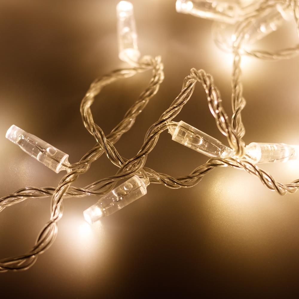Светодиодная гирлянда Ardecoled ARD-STRING-CLASSIC-10000-CLEAR-100LED-FLASH WARM (230V, 7W)