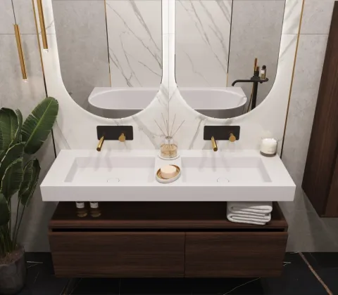 Раковина ArmadiArt Flat с тумбой
