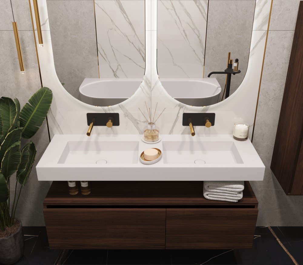 Раковина ArmadiArt Flat с тумбой