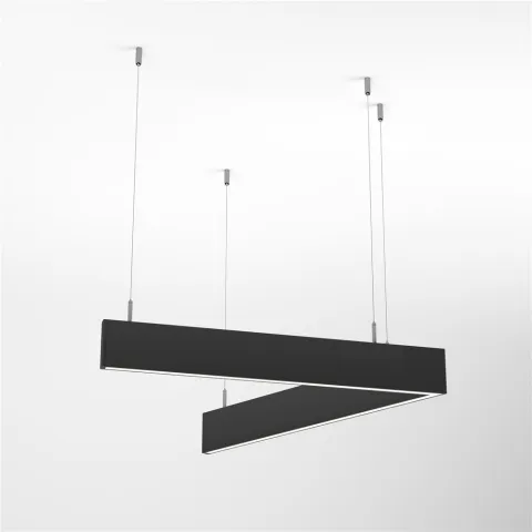 Светильник Arlight ALT-LINEAIR-ANGLE-60-FLAT-UPDOWN-DIM-1290x1115-85W Warm3000 (BK, 100 deg, 230V)