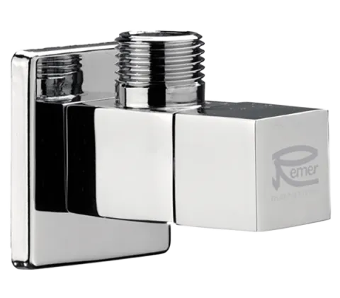 Кран угловой для подключения смесителей 1/2х3/8 Remer 128S1238, хром