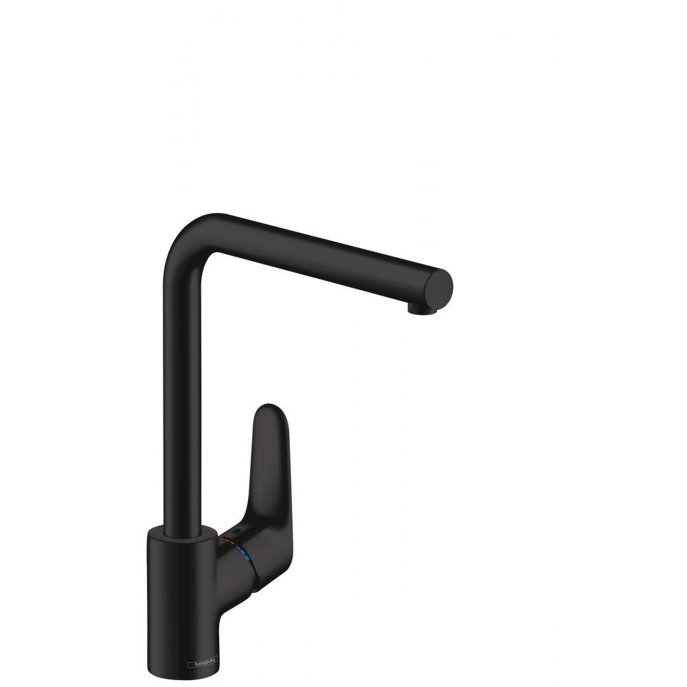 Кухонный смеситель Hansgrohe Focus 280, чёрный матовый