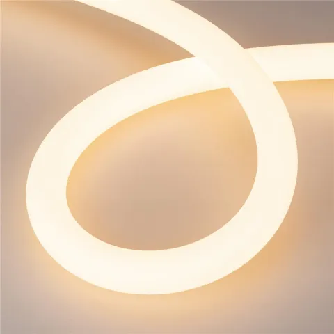 Светодиодная лента герметичная Arlight MOONLIGHT-SIDE-A336-D40mm 24V Warm2400 360deg (15 W/m, IP65, 2835, 5m, wire x1)