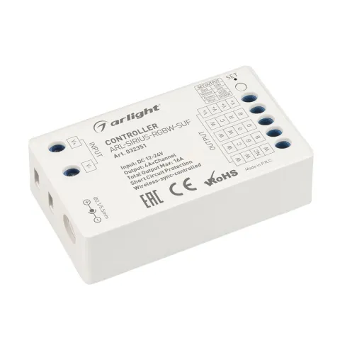 Контроллер Arlight ARL-SIRIUS-RGBW-SUF (12-24V, 4x4A, 2.4G)