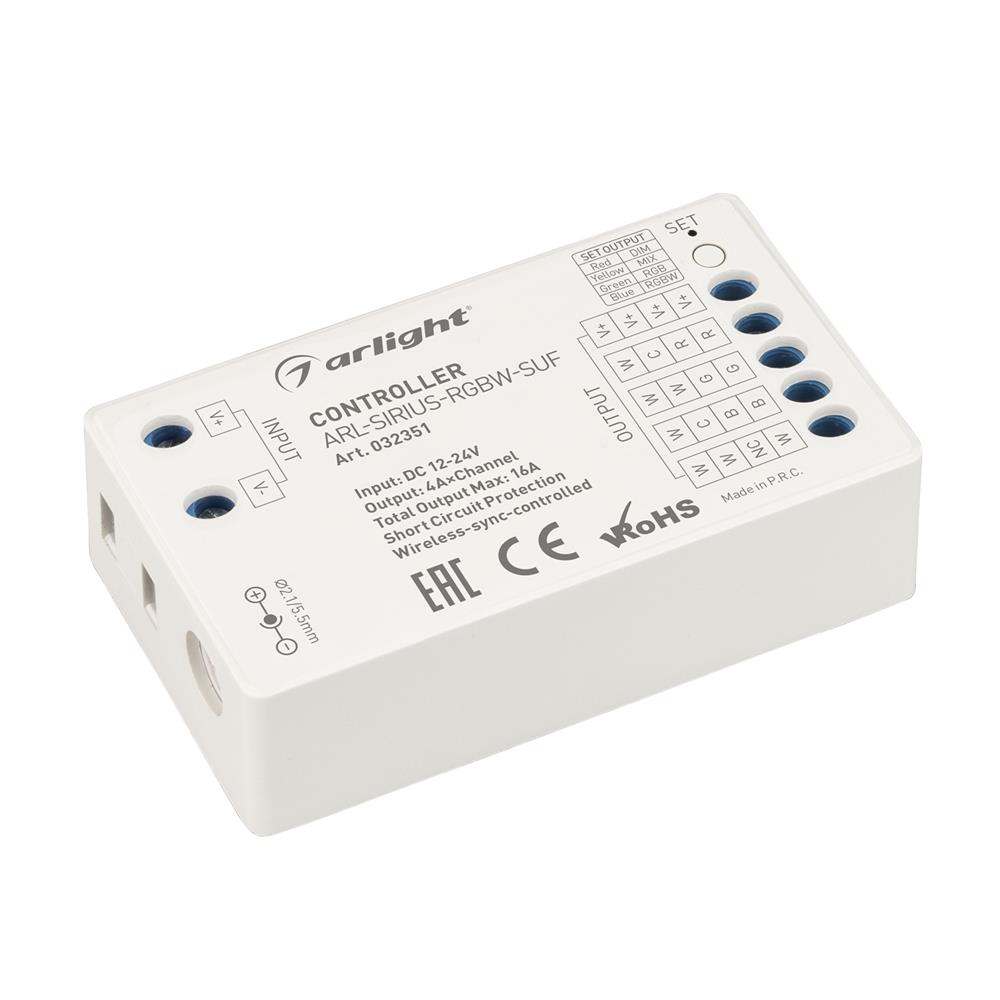 Контроллер Arlight ARL-SIRIUS-RGBW-SUF (12-24V, 4x4A, 2.4G)