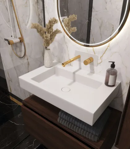 Раковина ArmadiArt Flat с тумбой