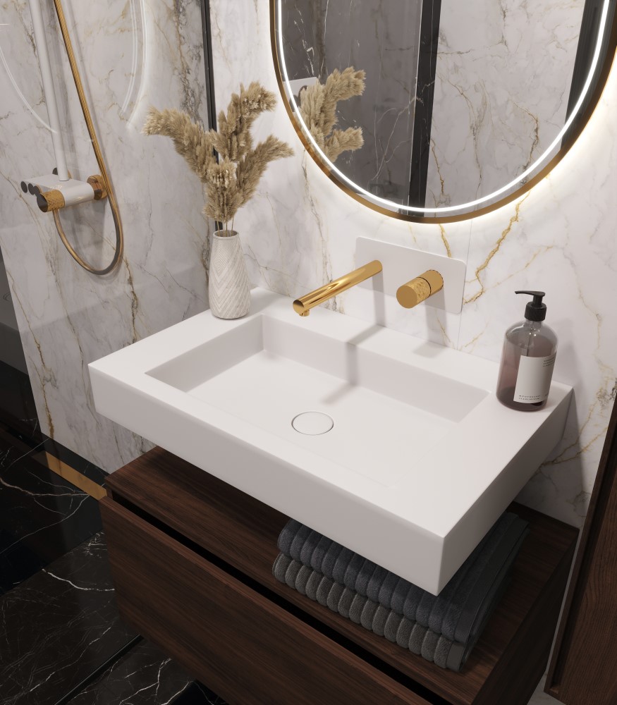 Раковина ArmadiArt Flat с тумбой