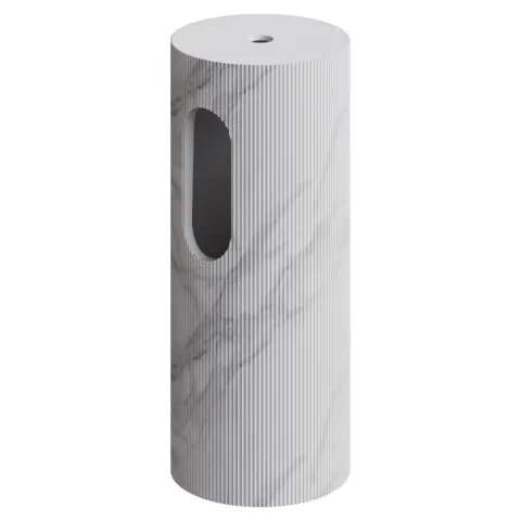 Пьедестал для раковины рифленый ArmadiArt Corian 300*720 Calacatta