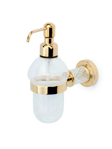 Дозатор жидкого мыла Boheme Murano Cristal, золото