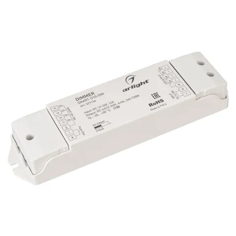 Диммер Arlight SMART-D10-DIM (12-36V, 4x5A, 0/1-10V)