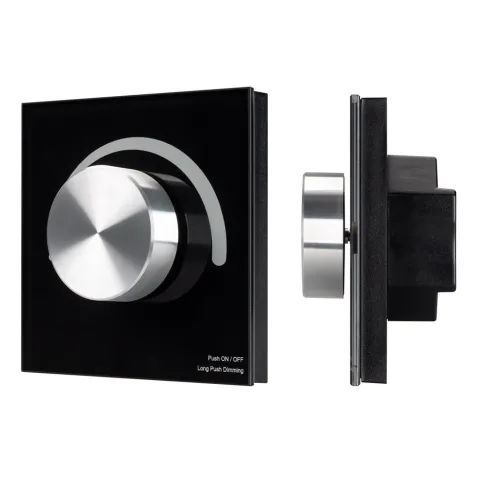 Панель Arlight SMART-P37-DIM-IN Black (230V, 1.2A, TRIAC, Rotary, 2.4G)