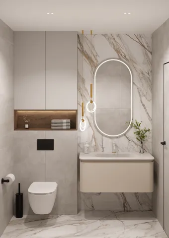 Полка ArmadiArt OVALE 1 100CM КАШЕМИР тумба + раковина