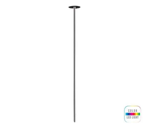 Смеситель для раковины потолочный LED multi подсветка 181см Remer NR17L, хром