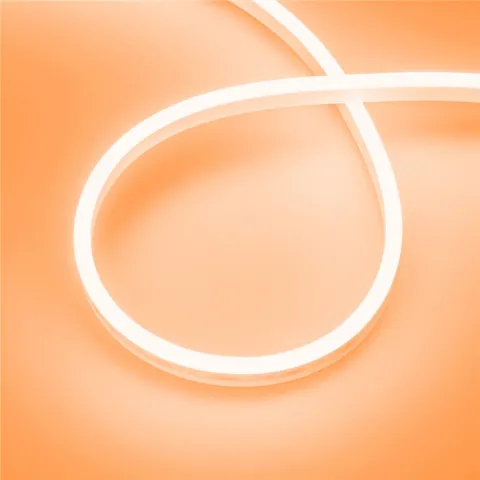 Светодиодная лента герметичная Arlight AURORA-PS-A120-12x6mm 24V Amber (10 W/m, IP65, 2835, 5m)