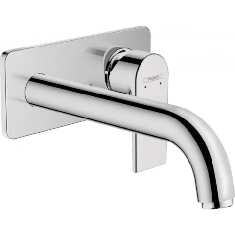 Смеситель для раковины настенный, излив 20,4 Hansgrohe Vernis Shape, хром