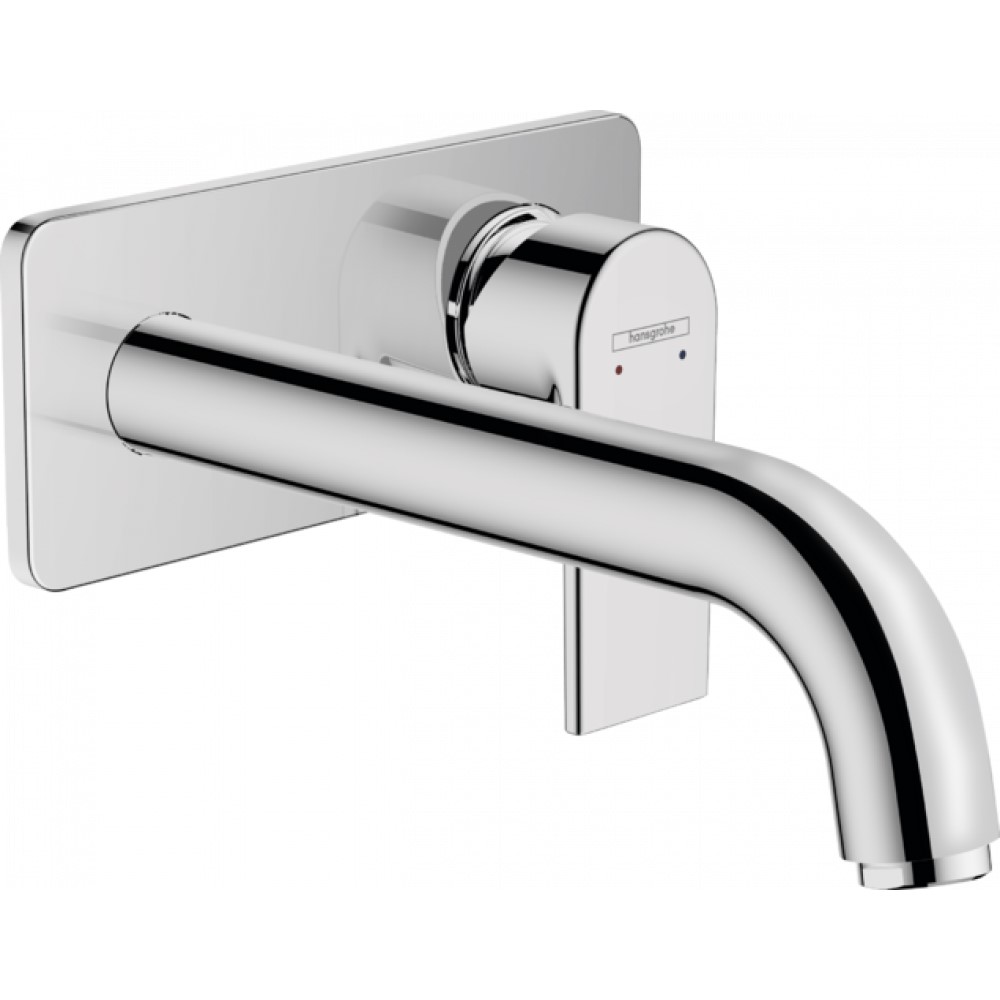 Смеситель для раковины настенный, излив 20,4 Hansgrohe Vernis Shape, хром