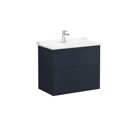 Модуль VitrA Root Classic 80 см с классической раковиной, матовый темно-синий