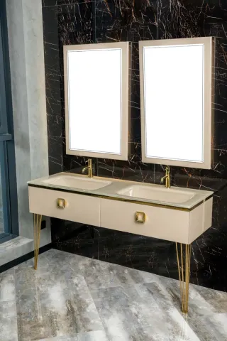 Консоль ArmadiArt LUCIDO 140 см Капучино RAL1019