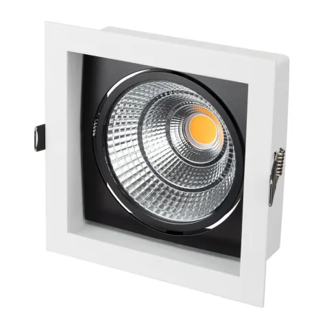 Светильник Arlight CL-KARDAN-S152x152-25W Warm3000 (WH-BK, 30 deg)